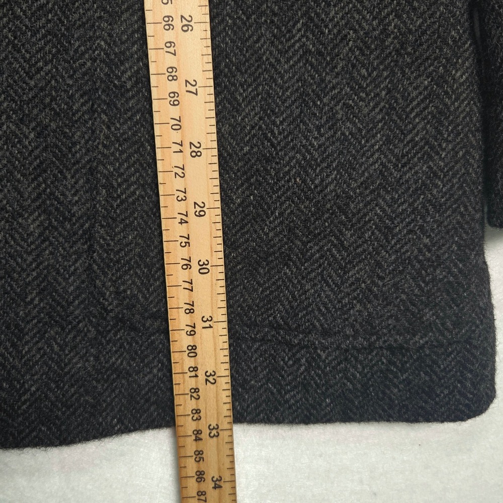 Vtg J.Crew Yorkshire Tweed Herringbone Sport Coat Blazer Mens 42L Grey Ludlow - Picture 10 of 12